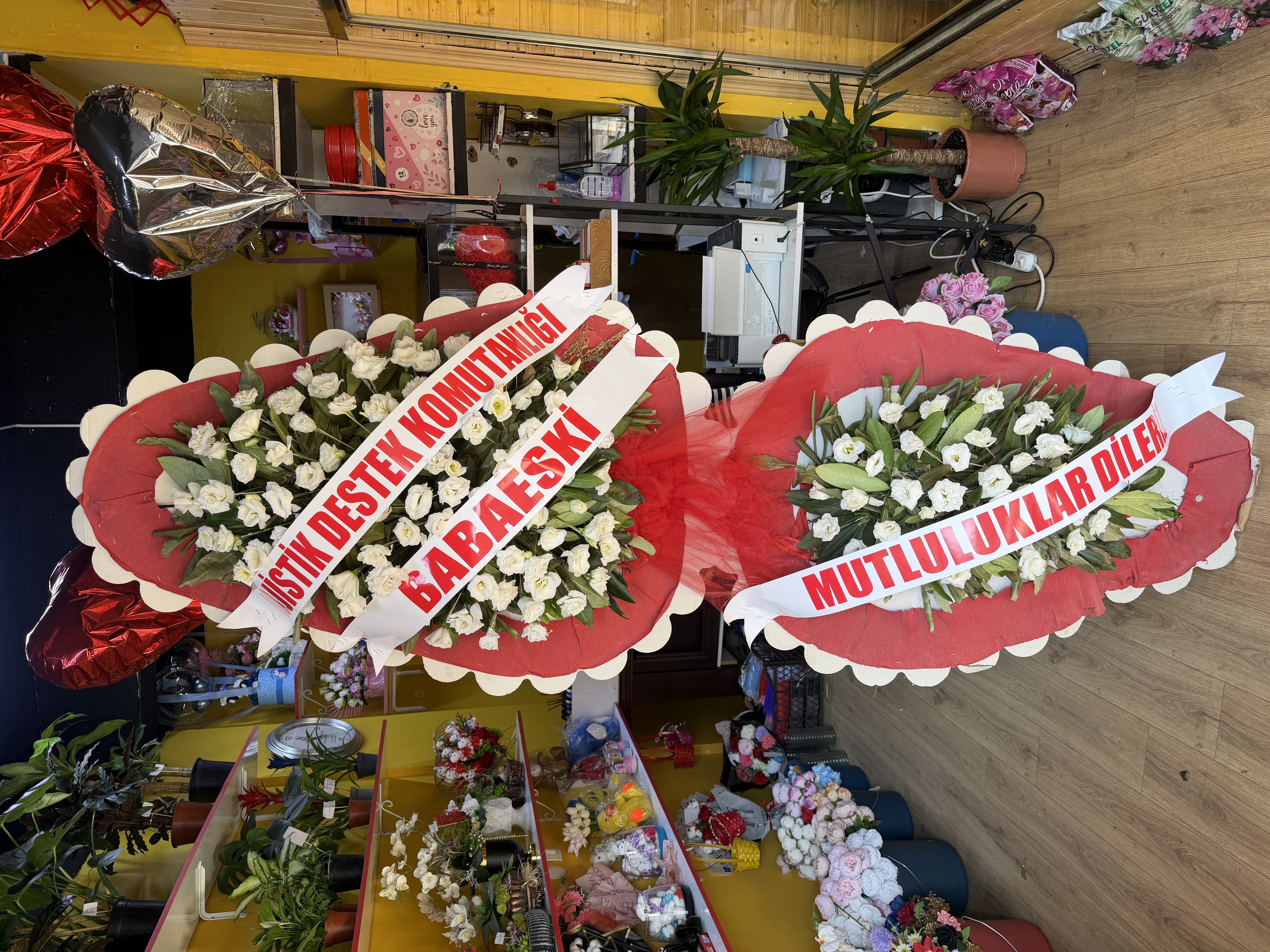 Çift Katlı Canlı Çelenk